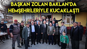 Başkan Zolan Baklan’da hemşehrileriyle kucaklaştı