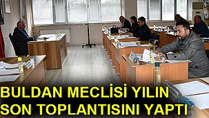 Buldan meclisi yılın son toplantısını yaptı