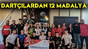 Dartçılardan 12 madalya