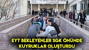 EYT bekleyenler SGK önünde kuyruklar oluşturdu