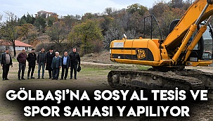 Gölbaşı’na Sosyal Tesis ve Spor Sahası yapılıyor