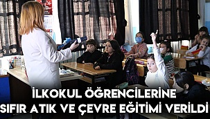İlkokul öğrencilerine sıfır atık ve çevre eğitimi verildi
