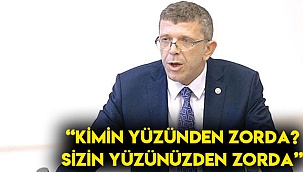 “Kimin yüzünden zorda? Sizin yüzünüzden zorda”