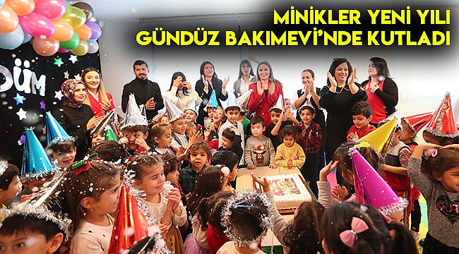 Minikler yeni yılı gündüz bakımevinde kutladı