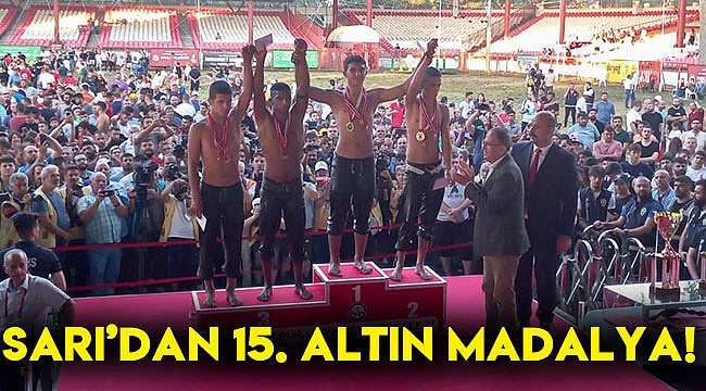 SARI’DAN 15. ALTIN MADALYA