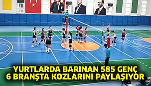Yurtlarda Barınan 585 Genç 6 Branşta Kozlarını Paylaşıyor