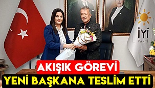 AKIŞIK GÖREVİ YENİ BAŞKANA TESLİM ETTİ