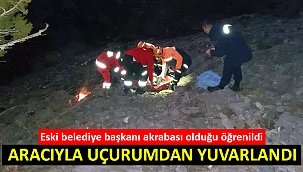 Aracıyla uçurumdan yuvarlandı