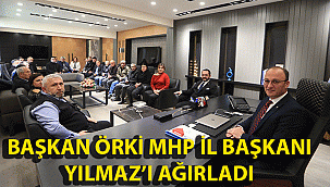 BAŞKAN ÖRKİ MHP İL BAŞKANI YILMAZ’I AĞIRLADI