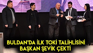 Buldan’da ilk TOKİ talihlisini başkan Şevik çekti