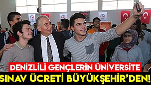Denizlili gençlerin üniversite sınav ücretleri Büyükşehir’den