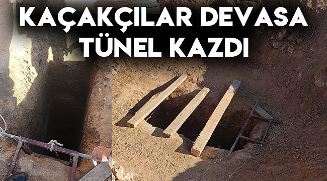 Kaçakçılar devasa tünel kazdı