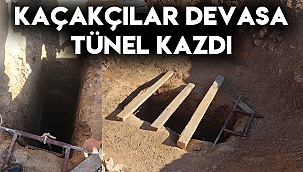 Kaçakçılar devasa tünel kazdı