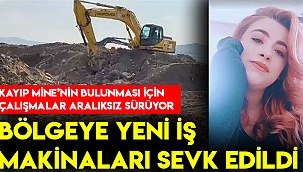Kayıp Mine'nin bulunması için çalışmalar devam ediyor