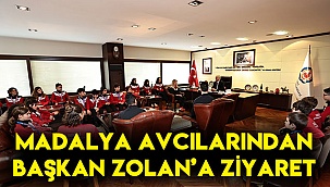 Madalya avcılarından Başkan Zolan’a ziyaret
