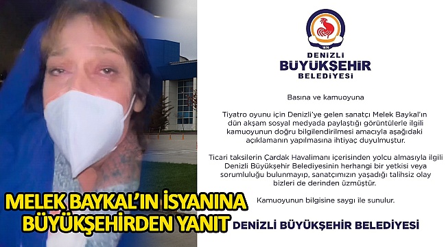 Melek Baykal'ın İsyanına Büyükşehirden Yanıt
