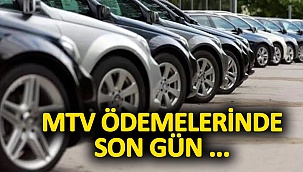 MTV Ödemelerinde Son Gün...