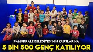 Pamukkale Belediyesi’nin kurslarına 5 bin 500 genç katılıyor
