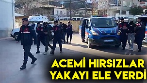 ACEMİ HIRSIZLAR YAKAYI ELE VERDİ