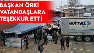Başkan Örki vatandaşlara teşekkür