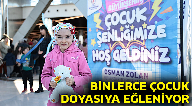 Binlerce çocuk doyasıya eğleniyor