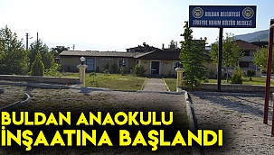 Buldan anaokulu inşaatına başlandı