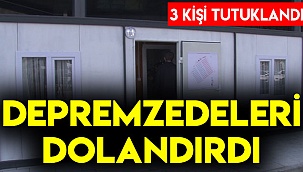 Depremzedeleri dolandırdı