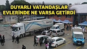 Duyarlı vatandaşlar evlerinde ne varsa getirdi