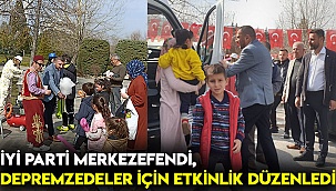 İYİ Parti Merkezefendi, depremzedeler için etkinlik düzenledi