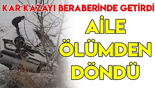 Kar yağışı kazayı beraberinde getirdi