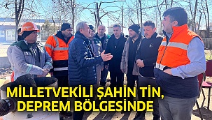 Milletvekili Şahin Tin, deprem bölgesinde