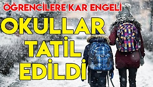 ÖĞRENCİLERE KAR ENGELİ