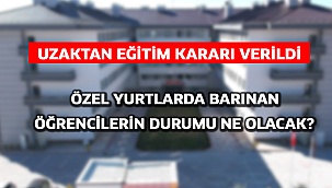 Özel yurtlarda barınan öğrencilerin durumu ne olacak?