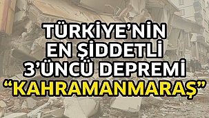 Türkiye’nin En Şiddetli 3’üncü Depremi “Kahramanmaraş”