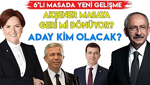 6’lı Masa’da yeni gelişme!