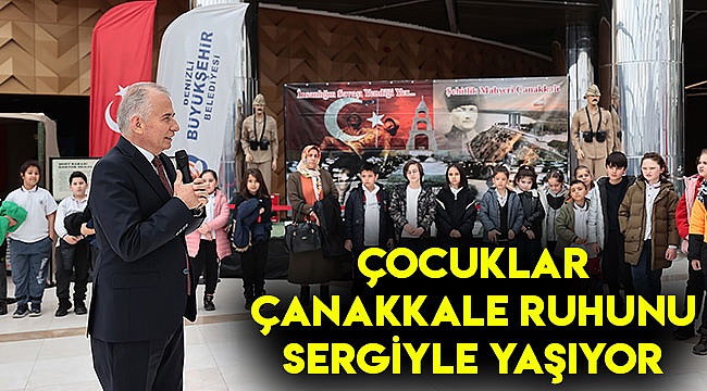 Çocuklar Çanakkale ruhunu sergide yaşıyor