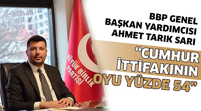 Cumhur İttifakı'nın oyu yüzde 54