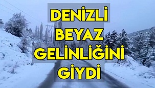 Denizli beyaz gelinliğini giydi