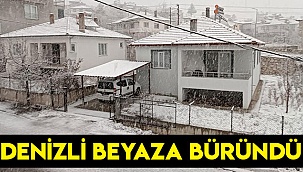 Denizli beyaza büründü