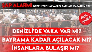 Denizli'de şap tehlikesinde son durum ne?