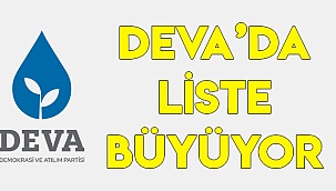 DEVA’da liste büyüyor
