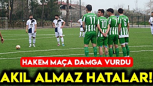 Hakem oyuncuyu sahada unuttu