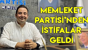 Memleket Partisi'nde istifalar geldi