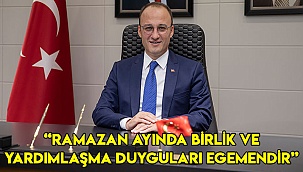 “Ramazan ayına kavuşmanın mutluluğunu yaşıyoruz”