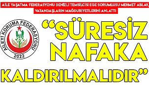 “Süresiz nafaka kaldırılmalıdır”