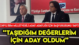 “Taşıdığım değerlerim için aday oldum”