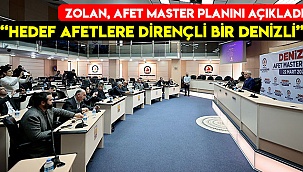 Zolan, Afet Master Planını açıkladı