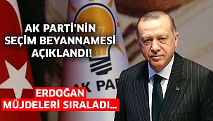 AK Parti’nin seçim beyannamesi açıklandı! Erdoğan müjdeleri sıraladı…