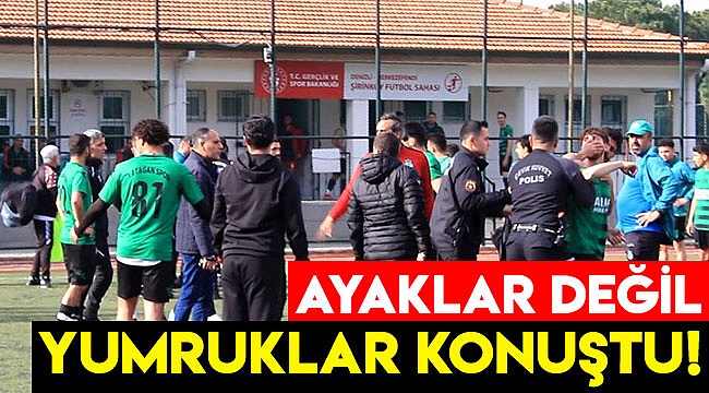 Ayaklar değil yumruklar konuştu!