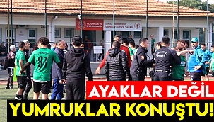 Ayaklar değil yumruklar konuştu!